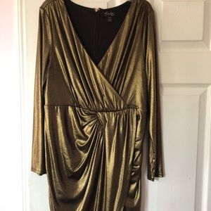 Gold dress